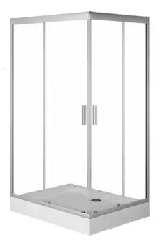 Душевой угол-ограждение «Am.Pm» Gem W90G-404-120280-MT 120/80 прозрачный/матовый хром без поддона универсальный