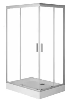 Душевой угол-ограждение «Am.Pm» Gem W90G-404-120290-MT 120/90 прозрачный/матовый хром без поддона универсальный