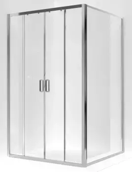 Душевой угол-ограждение «Ambassador» Forsa 17021107AX-80AX 120/80 прозрачный/хром без поддона универсальный