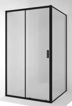 Душевой угол-ограждение «Ambassador» Forsa 17021216AB-110AB 100/110 прозрачный/чёрный без поддона универсальный