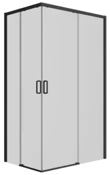 Душевой угол-ограждение «Ambassador» Queen Black 11011205 120/80 прозрачный без поддона правый