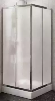 Душевой угол-ограждение «Belbagno» DUE-A-2-90-P-Cr 90/90 матовый/хром квадратный без поддона универсальный