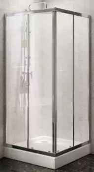 Душевой угол-ограждение «Belbagno» DUE-A-2-90-C-Cr 90/90 прозрачный/хром квадратный без поддона универсальный