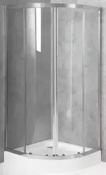 Душевой угол-ограждение «Belbagno» DUE-R-2-90-C-Cr 90/90 прозрачный/хром четверть круга без поддона универсальный