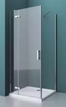 Душевой угол-ограждение «Belbagno» KRAFT-A-12-90-C-Cr-L 90/90 прозрачный/хром квадратный без поддона левый