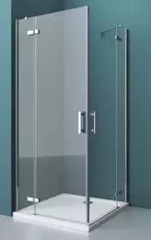 Душевой угол-ограждение «Belbagno» KRAFT-AH-22-100/90-C-Cr-L 100/90 прозрачный/хром прямоугольный без поддона левый