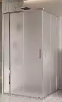 Душевой угол-ограждение «Belbagno» LUCE-A-22-90+20-P-Cr 110/110 прозрачный/хром квадратный без поддона