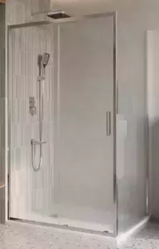 Душевой угол-ограждение «Belbagno» LUCE-AH-1-110/100-C-Cr 110/100 прозрачный/хром прямоугольный без поддона универсальный