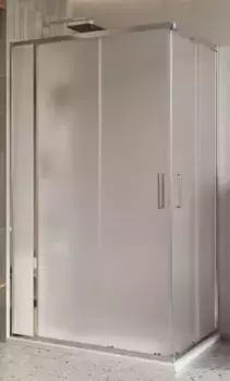 Душевой угол-ограждение «Belbagno» LUCE-AH-21-110/90-P-Cr 110/90 рифлёный/хром прямоугольный без поддона универсальный