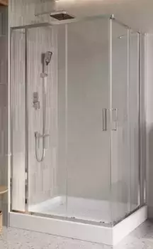 Душевой угол-ограждение «Belbagno» LUCE-AH-22-150/115-C-Cr 150/115 прозрачный/хром прямоугольный без поддона универсальный