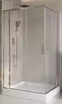 Душевой угол-ограждение «Belbagno» LUCE-AH-22-145/110-C-Cr 145/110 прозрачный/хром прямоугольный без поддона универсальный