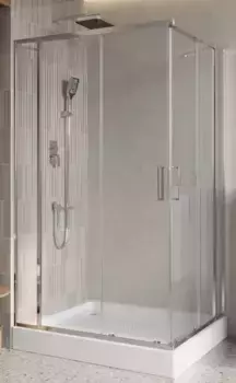 Душевой угол-ограждение «Belbagno» LUCE-AH-22-145/115-C-Cr 145/115 прозрачный/хром прямоугольный без поддона универсальный