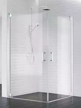 Душевой угол-ограждение «Belbagno» MARMI-AH-2-80/100-C-Cr прозрачный/хром без поддона универсальный