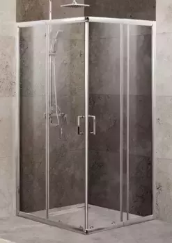 Душевой угол-ограждение «Belbagno» UNIQUE-A-2-75/90-C-Cr прозрачный без поддона универсальный