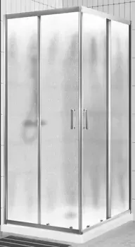 Душевой угол-ограждение «Belbagno» UNO-195-A-2-90-CH-CR 90/90 шиншилла/хром квадратный без поддона универсальный