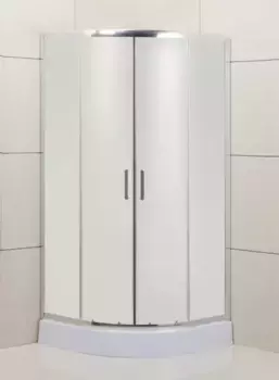 Душевой угол-ограждение «Belbagno» UNO-195-R-2-90-P-Cr матовый/хром без поддона