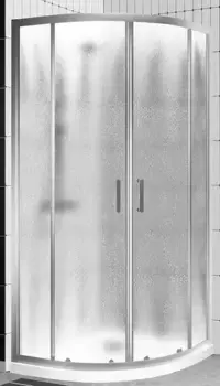 Душевой угол-ограждение «Belbagno» UNO-195-R-2-90-CH-CR 90/90 шиншилла/хром четверть круга без поддона универсальный