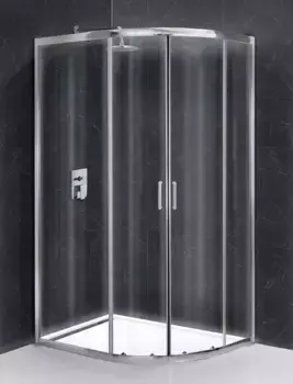 Душевой угол-ограждение «Belbagno» UNO-195-RH-2-100/80-C-Cr прозрачный/хром без поддона универсальный