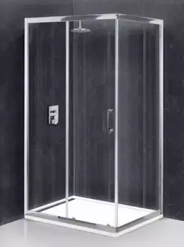 Душевой угол-ограждение «Belbagno» UNO-AH-1-100/90-C-Cr прозрачный/хром без поддона универсальный