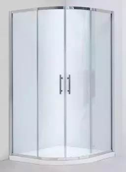 Душевой угол-ограждение «Black & White» S101 90/90 прозрачный/серебристый хром без поддона