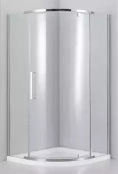 Душевой угол-ограждение «Black & White» S301 90/90 прозрачный/серебристый хром без поддона