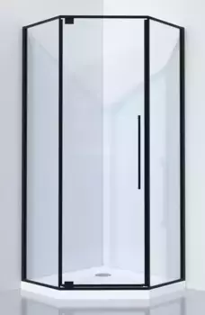 Душевой угол-ограждение «Black & White» S815 BC 90/90 прозрачный/чёрный универсальный без поддона