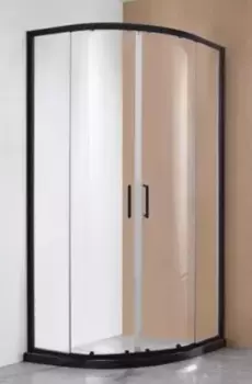 Душевой угол-ограждение «Bravat» Blackline 90/90/200 прозрачный/чёрный без поддона