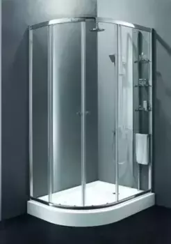 Душевой угол-ограждение «Cezares» ANIMA-W-RH-2-120/100-C-Cr-R с полочками 120/100 прозрачный/хром прямоугольно-асимметричный без поддона правый