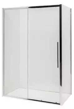 Душевой угол-ограждение «Deto» FC-140-160+SC80 Chrome 160/80 рисунок/хром без поддона универсальный