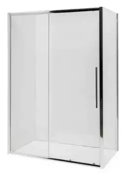 Душевой угол-ограждение «Deto» FC-140-160+SC90 Chrome 160/90 рисунок/хром без поддона универсальный