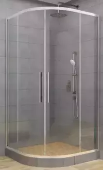 Душевой угол-ограждение «Deto» HC 80 Chrome 80/80 прозрачный/хром без поддона