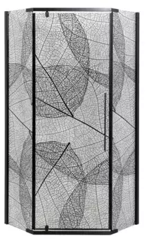 Душевой угол-ограждение «Deto» PB 90 Black 90/90 рисунок/чёрный без поддона