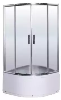 Душевой угол-ограждение «Esbano» Esbano ESR-8010 80/80 матовый/хром четверть круга с поддоном