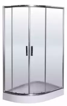 Душевой угол-ограждение «Esbano» Esbano ESR-8027A 120/80 матовый/хром прямоугольно-асимметричный с поддоном правый