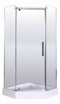 Душевой угол-ограждение «Esbano» Esbano ESR-8160 90/90 прозрачный/хром многоугольный с поддоном универсальный