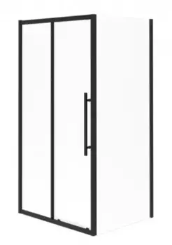 Душевой угол-ограждение «Esbano» Flex ESF-128PS-B 120/80 прозрачный/чёрный без поддона универсальный
