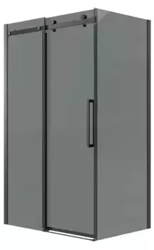Душевой угол-ограждение «Grossman» Classic 120.K33.04.1170.21.10 110/70 тонированный/чёрный матовый без поддона универсальный