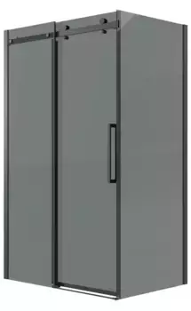 Душевой угол-ограждение «Grossman» Classic 120.K33.04.1090.21.10 100/90 тонированный/чёрный матовый без поддона универсальный