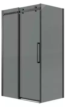 Душевой угол-ограждение «Grossman» Classic 120.K33.04.1080.21.10 100/80 тонированный/чёрный матовый без поддона универсальный