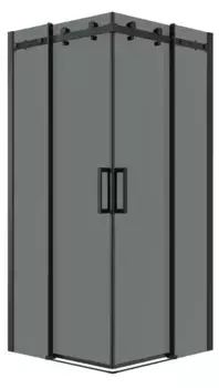 Душевой угол-ограждение «Grossman» Classic 300.K33.04.1010.21.10 100/100 тонированный/чёрный матовый без поддона