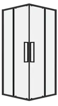 Душевой угол-ограждение «Grossman» Cosmo 300.K33.02.9090.21.00 90/90 прозрачный/чёрный матовый без поддона