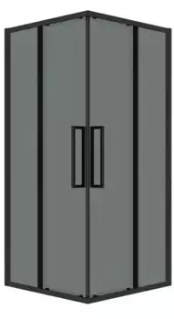 Душевой угол-ограждение «Grossman» Cosmo 300.K33.02.9090.21.10 90/90 тонированный/чёрный матовый без поддона
