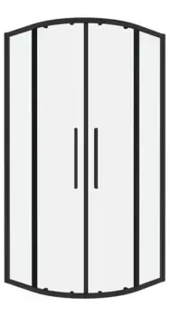 Душевой угол-ограждение «Grossman» Cosmo 301.K33.02.8080.21.00 80/80 прозрачный/чёрный матовый без поддона