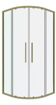Душевой угол-ограждение «Grossman» Cosmo 301.K33.02.9090.32.00 90/90 прозрачный/золото сатин без поддона