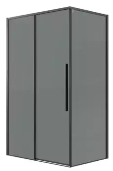 Душевой угол-ограждение «Grossman» Galaxy 120.K33.01.1180.21.10 110/80 тонированный/чёрный матовый без поддона универсальный