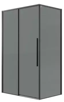 Душевой угол-ограждение «Grossman» Galaxy 120.K33.01.1390.21.10 130/90 тонированный/чёрный матовый без поддона универсальный