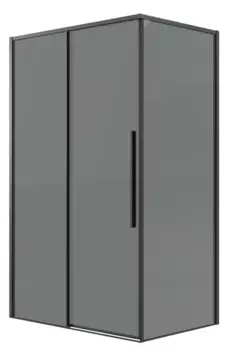 Душевой угол-ограждение «Grossman» Galaxy 120.K33.01.1170.21.10 110/70 тонированный/чёрный матовый без поддона универсальный