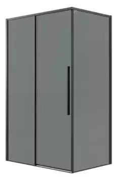 Душевой угол-ограждение «Grossman» Galaxy 120.K33.01.1370.21.10 130/70 тонированный/чёрный матовый без поддона универсальный