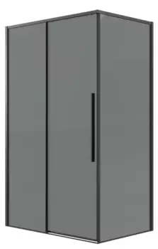 Душевой угол-ограждение «Grossman» Galaxy 120.K33.01.1480.21.10 140/80 тонированный/чёрный матовый без поддона универсальный
