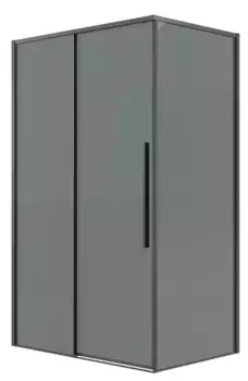 Душевой угол-ограждение «Grossman» Galaxy 120.K33.01.1370.42.10 130/70 тонированный/графит сатин без поддона универсальный
